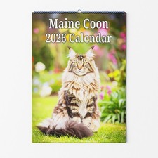 Maine Coon Cat Wall Calendar -