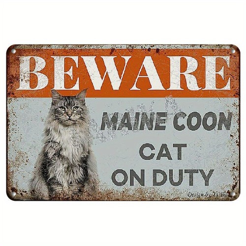 Vintage beware maine - maine, coon
