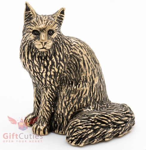 Bronze figurine maine coon - figurine, of