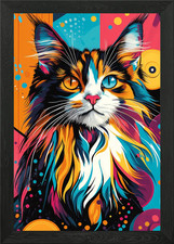 Vibrant Maine Coon Cat | Bold