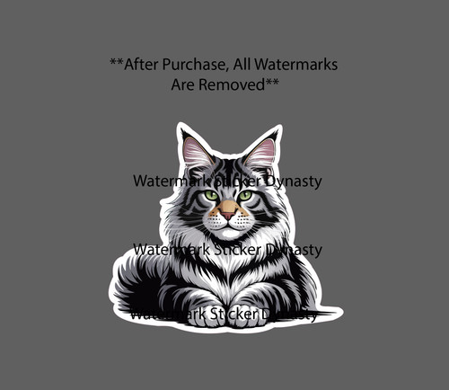 Maine coon sticker - coon, waterproof