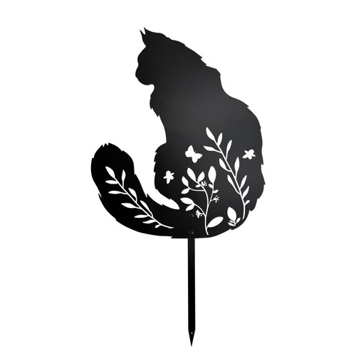 Maine coon cat garden stake - maine,